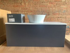 Roper Rhodes  Wall Mounted 1000 mm  Bathroom Unit in  Matt Carbon