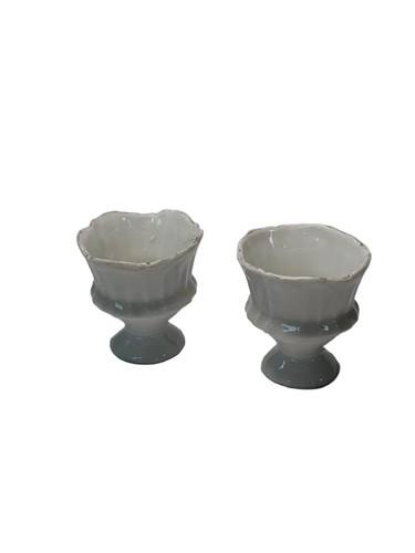 Vintage pair white - pair, porcelain