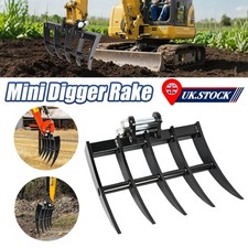 Mini Excavator Rake Attachment