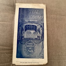 ROYAL HIPPODROME EASTBOURNE 1922 Variety Programme