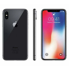 Apple iPhone X - 256GB - Space Grey (Unlocked) (No NFC / weak WiFi) Grade C