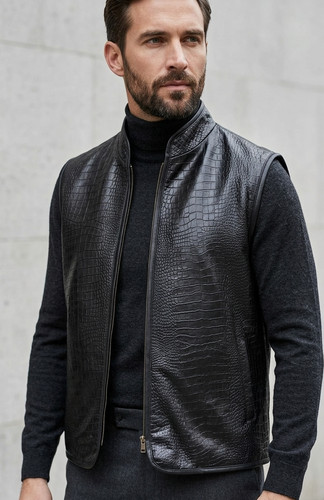 Men crocodile leather - crocodile, look