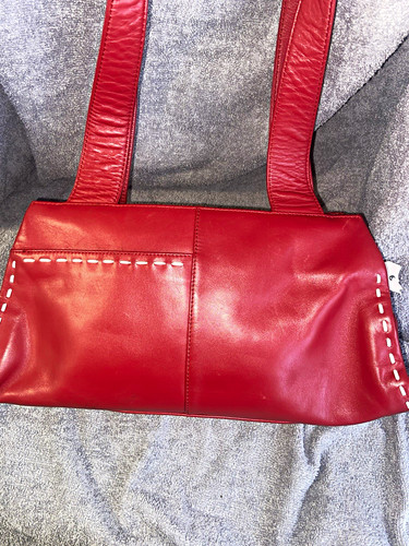Radley red leather shoulder - radley,