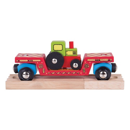 Bigjigs rail wooden tractor - bigjigs,
