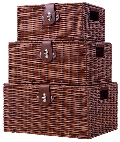 Homepeaz set woven wicker - of,