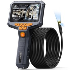 DualLens Borescope 1080P 5" IPS Flexible Borescope Inspection Camera16.5ftNoSd