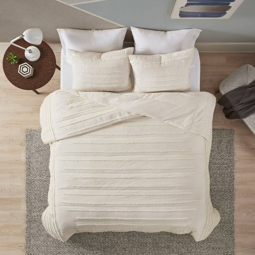 Full queen 3pc ronan chenille - ronan,