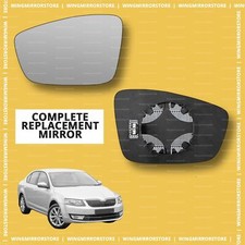 Left side for Skoda Octavia 2013-2020 heated wing door mirror glass