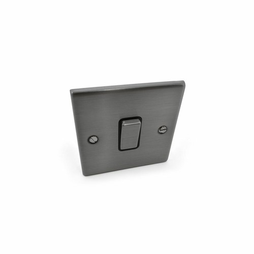Brushed stainless steel switch - steel,