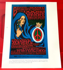The Doors/Jefferson Airplane+ Winterland Gig Poster Art PICTURE / PRINT 11" x 9"