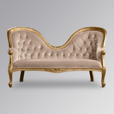 Chaise Longue  - Gold Frame