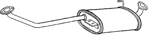 Replacement exhaust middle box - exhaust,