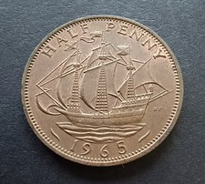 1965 Half Penny - Queen