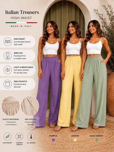 Ladies italian wide - wide, leg