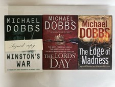 Michael Dobbs 3 Signed First Editions