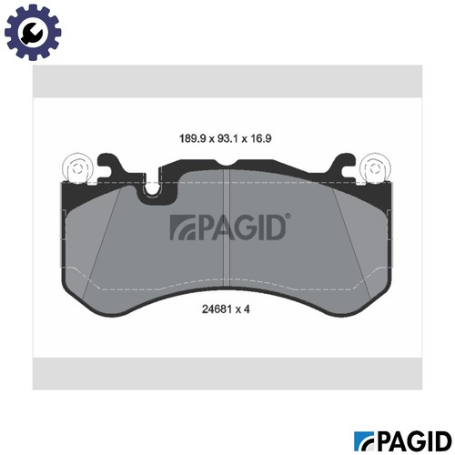 Brake pad set disc - pad,