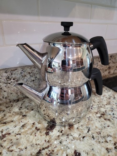 Karaca teapot set stainless - karaca,