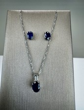 9k Gold Sapphire And Natural