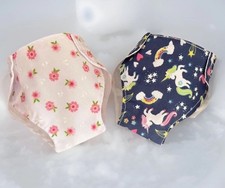 2 Dolls Nappies fit LITTLE ANNABELL BABY ALIVE DINKUM LA NEWBORN 10-14”/25-36cm 