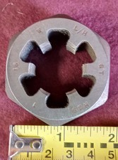 1 "- 16 LEFT HAND HSS HEXAGONAL RE-THREADING DIE Nut