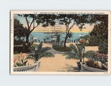 Postcard Grounds In Front Of Hotel St. Catherine Catalina Island Avalon CA USA