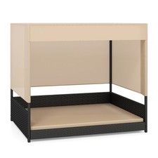 Elevated Wicker Dog House