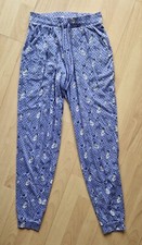 Tu Women's Used Size 8 Dog Print Blue Casual Lounge Pants/Pyjama Bottoms 