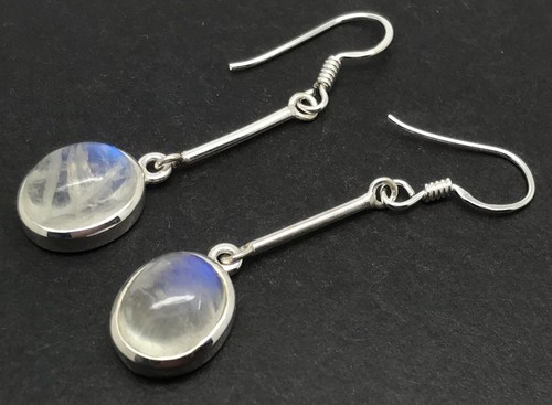 Rainbow moonstone long drop