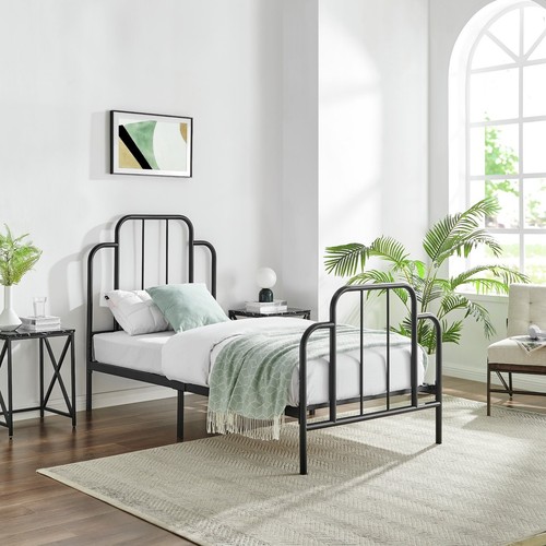 Jacques single metal bed frame - single,