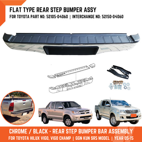 Chrome rear step - rear,