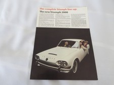 1966 triumph brochure 2000 - triumph,