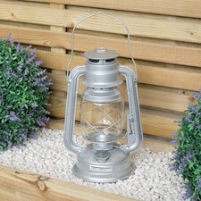 30cm Silver Paraffin Hurricane