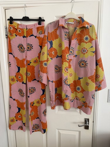Zara floral piece set blouse - floral, 2-piece