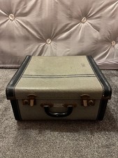 Vintage Skyline suitcase lightweight luggage grey decor 20x38x40 storage bag