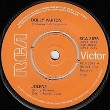 Dolly Parton  Jolene / Coat of Many Colours  7" Vinyl Record  RCA 