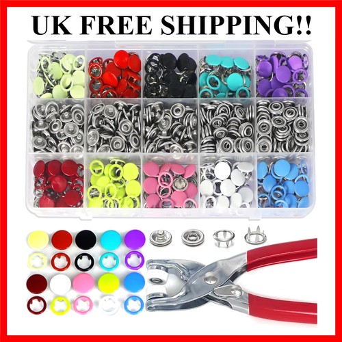 200sets metal snap button kit - metal,