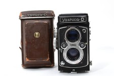 Yashica D Black TLR 6x6 120 Film Camera Yashikor 80mm f3.5 From JAPAN #2638433