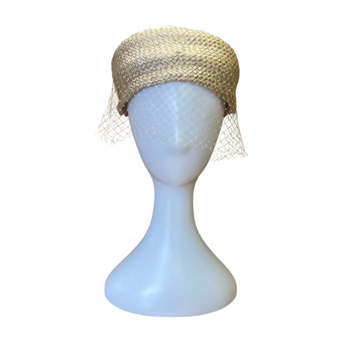 1950s cream straw - cream,