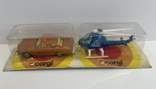 1979 Corgi Juniors Mettoy 2527 KOJAK Buick 68 Helicopter Twin Blister Bubble 290