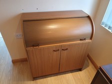 Stylish Roll Top Writing Bureau