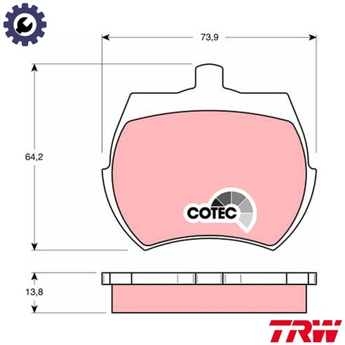 Brake pad set disc - brake,