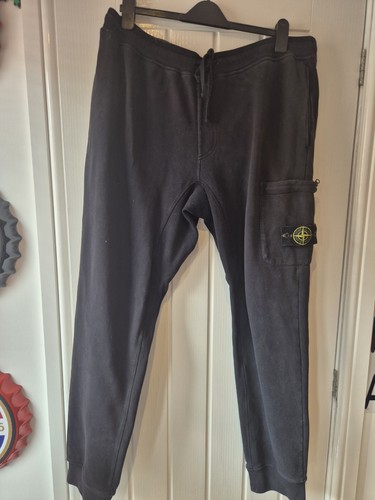 Stone island black joggers - stone,