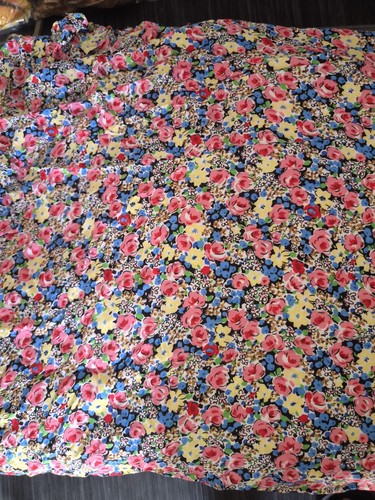 Linen cotton fabric floral - linen,