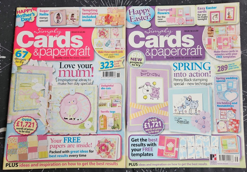 Simply cards papercraft - 2x, &