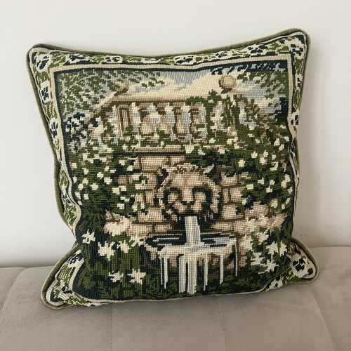 Vintage garden scene water - vintage,