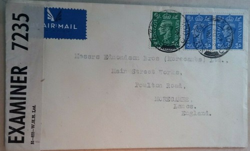 Ireland 1942 kilkeel airmail - ireland,