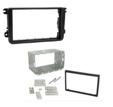 CD RADIO STEREO DOUBLE DIN FACIA FASCIA PANEL TRIM CAGE KIT FOR VW 