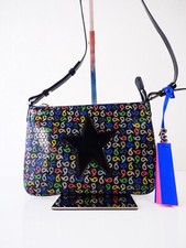 Paul Smith Leather Bag Black Star Multicoloured Leather Crossbody / Clutch