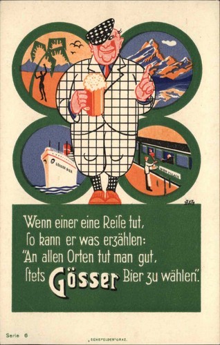 Gosser bier beer advertising - bier,