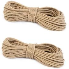 Natural Jute Hessian Rope Cord Twisted Garden Decking 12mm Thick NEW